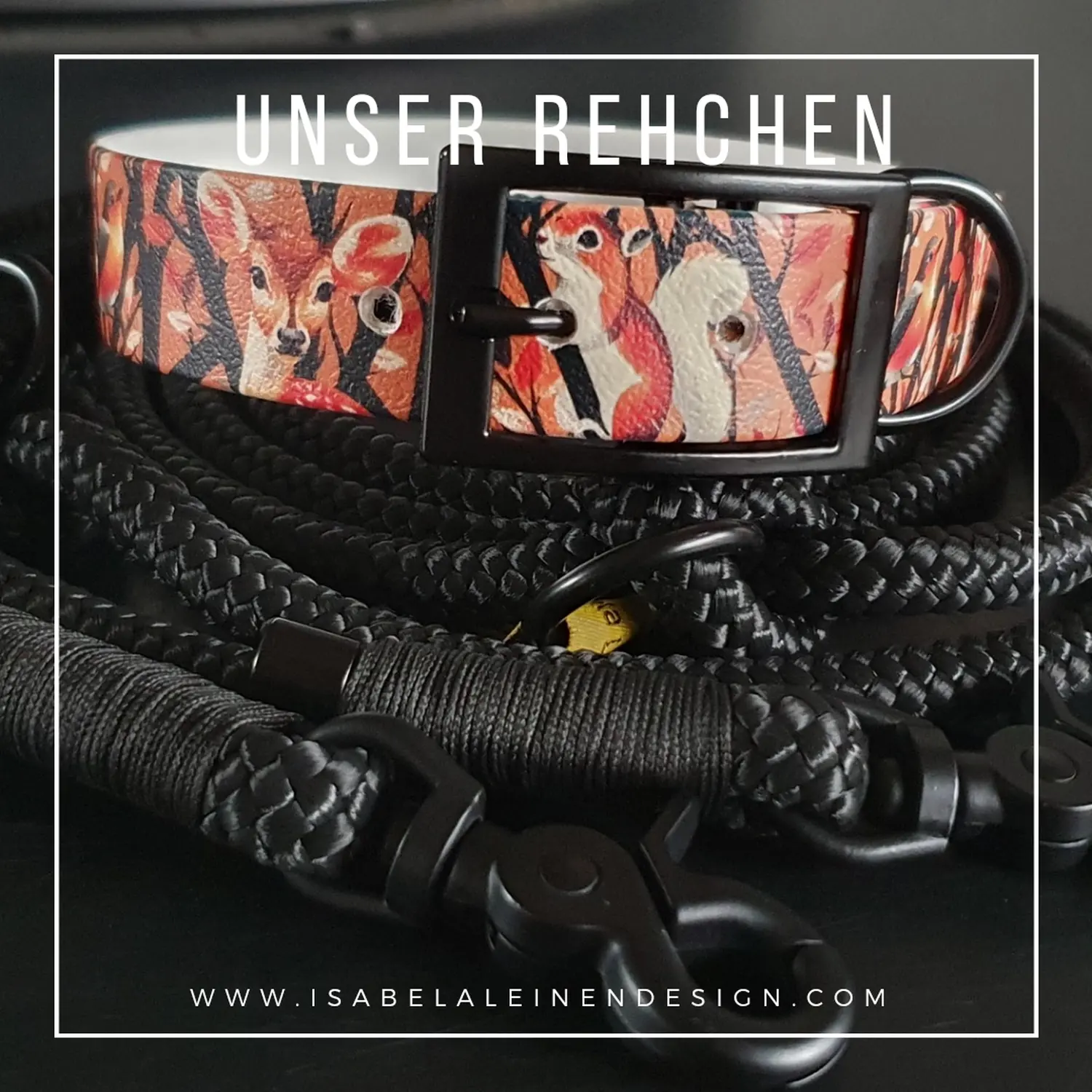 Leinen und Halsband Sets Isabelaleinendesin