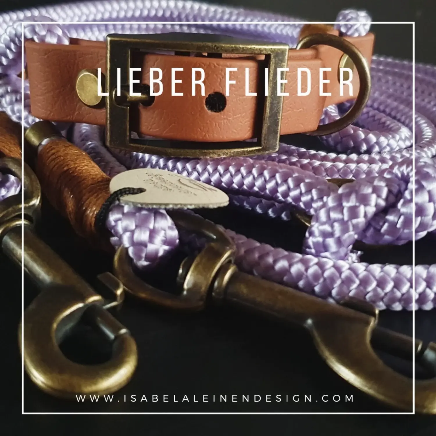 Leinen und Halsband Sets Isabelaleinendesin