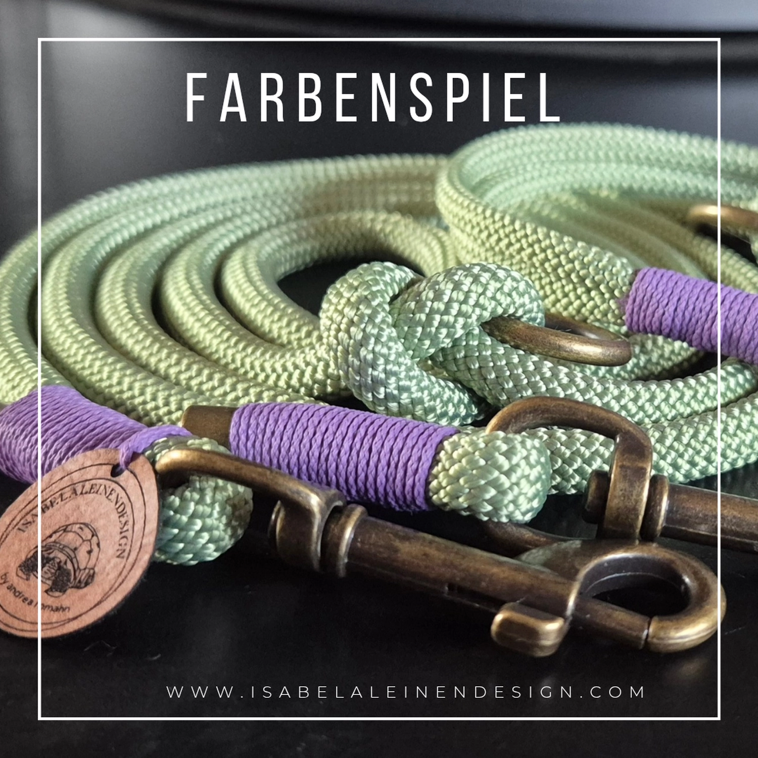 Leinen und Halsband Sets Isabelaleinendesin