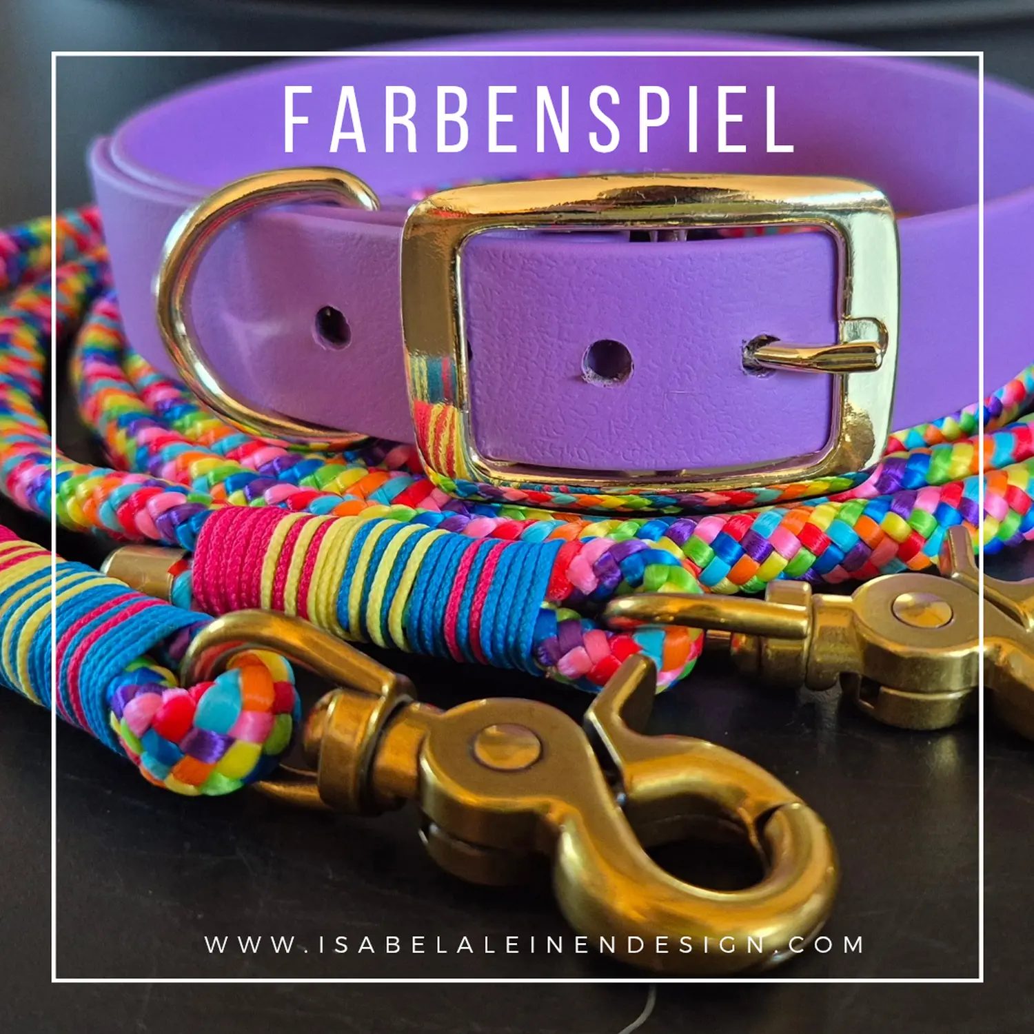 Leinen und Halsband Sets Isabelaleinendesin