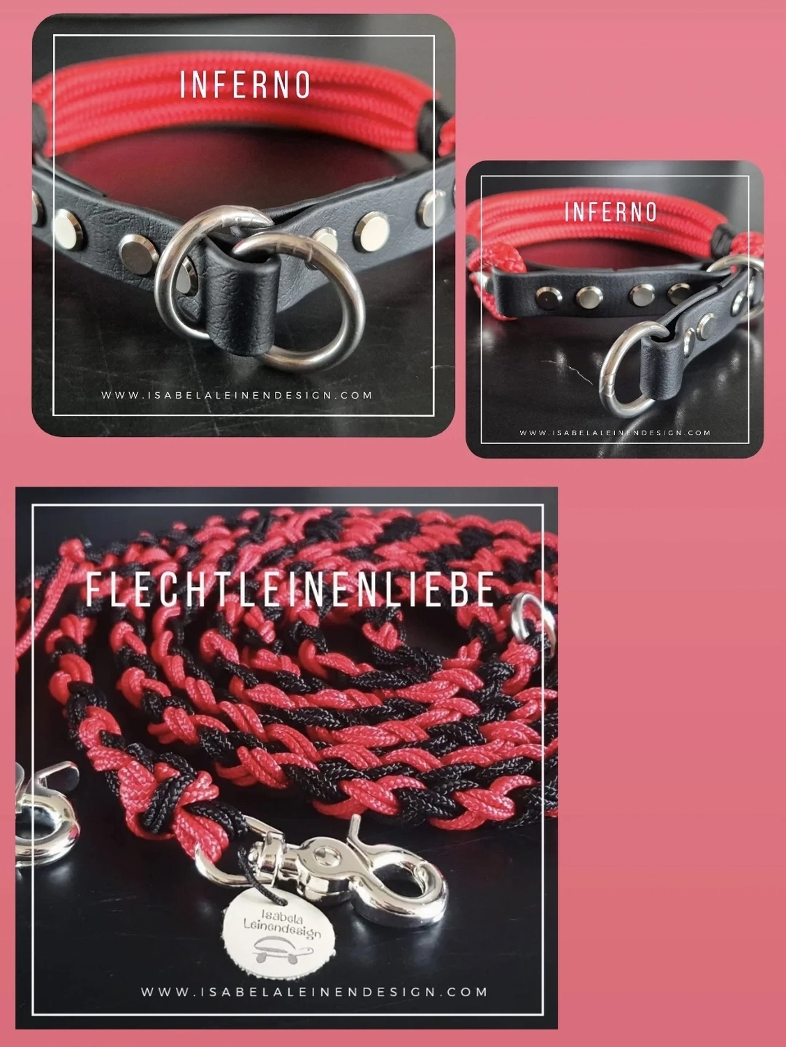 Zugstophalsband Isabelaleinendesin