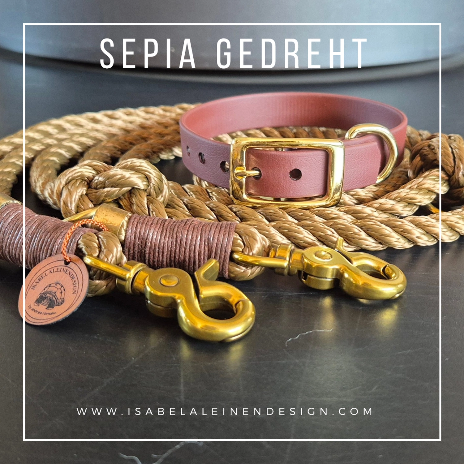 Leinen und Halsband Sets Isabelaleinendesin