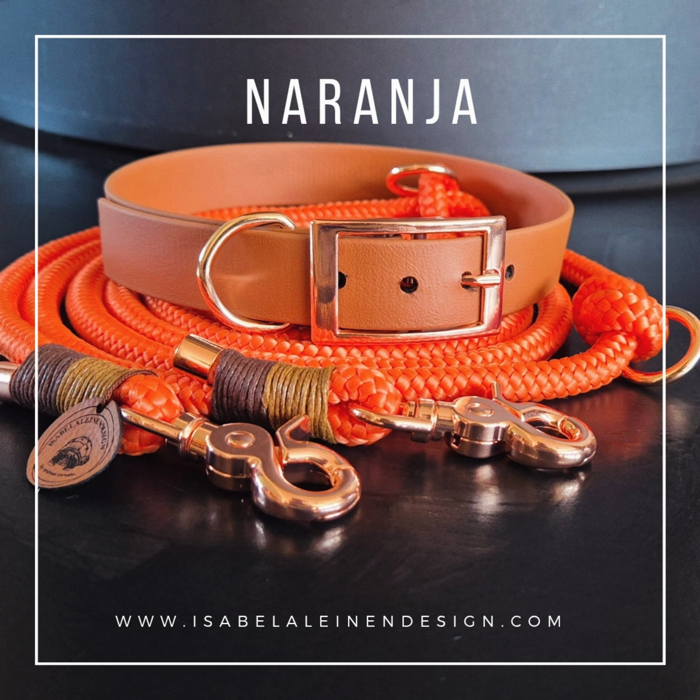 Leinen und Halsband Sets Isabelaleinendesin