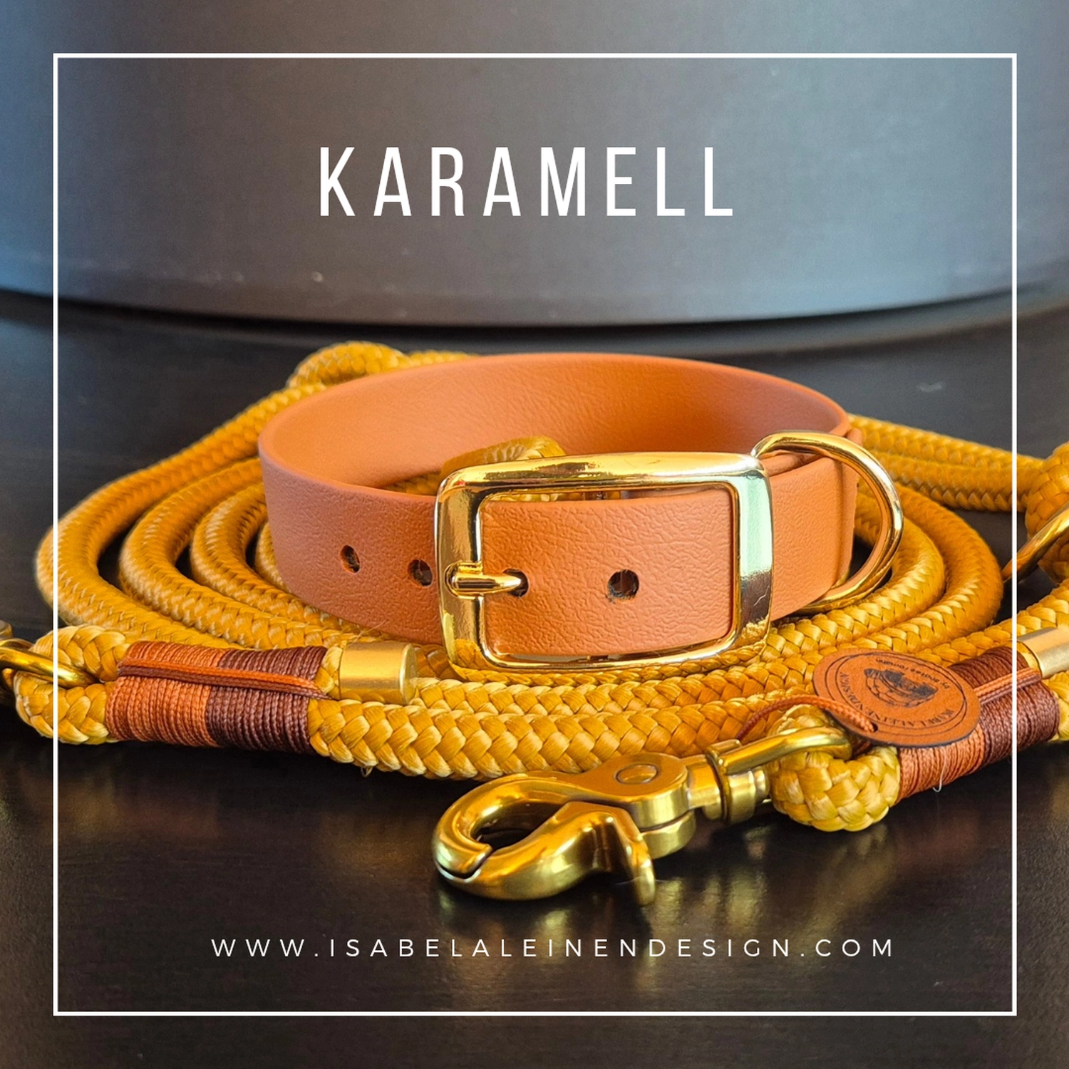 Leinen und Halsband Sets Isabelaleinendesin