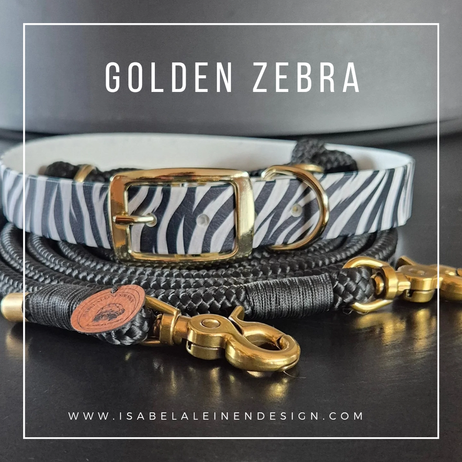 Leinen und Halsband Sets Isabelaleinendesin