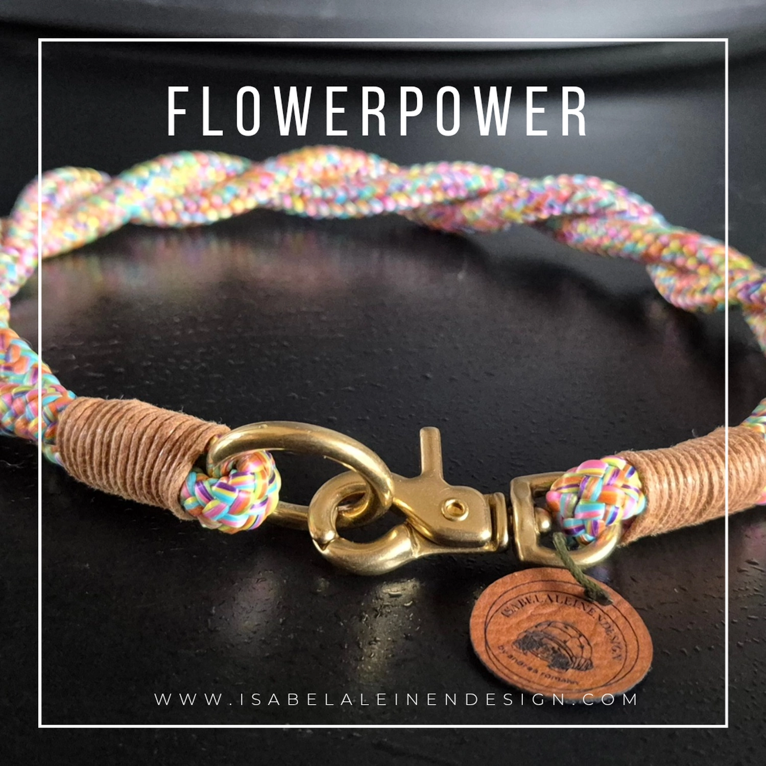 Zugstophalsband Isabelaleinendesin