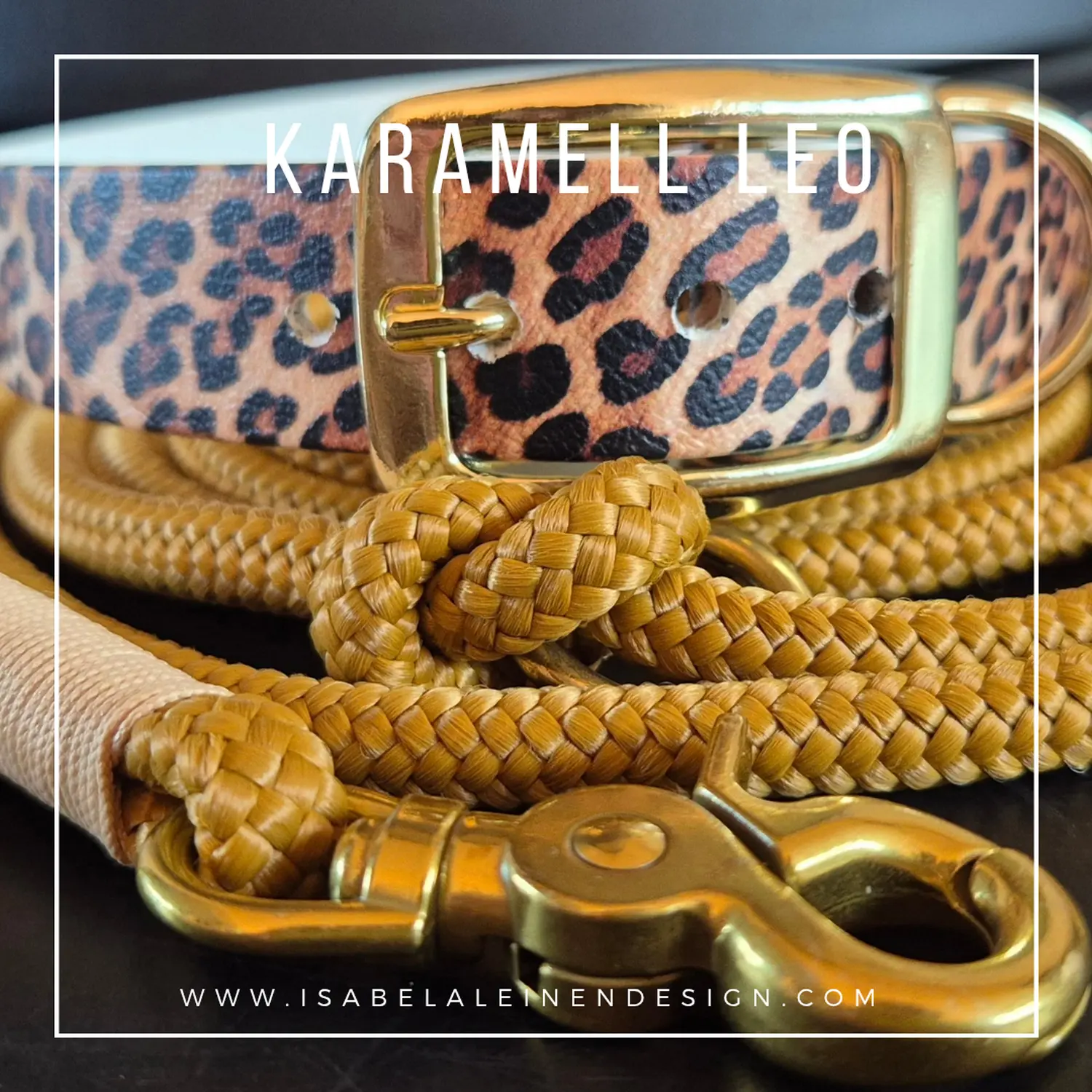 Leinen und Halsband Sets Isabelaleinendesin