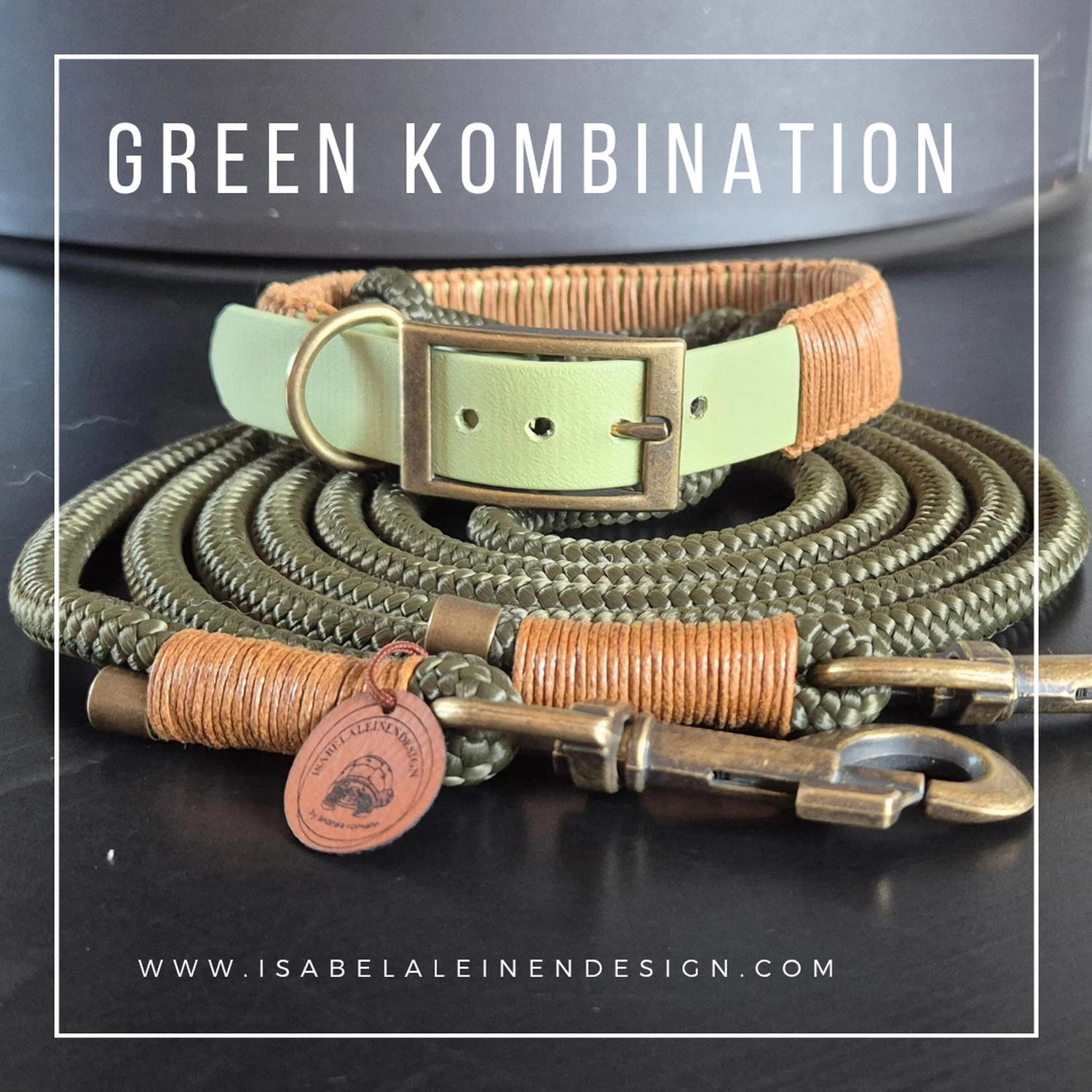 Leinen und Halsband Sets Isabelaleinendesin