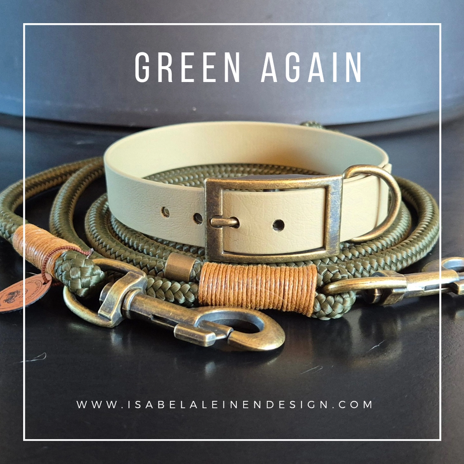 Leinen und Halsband Sets Isabelaleinendesin
