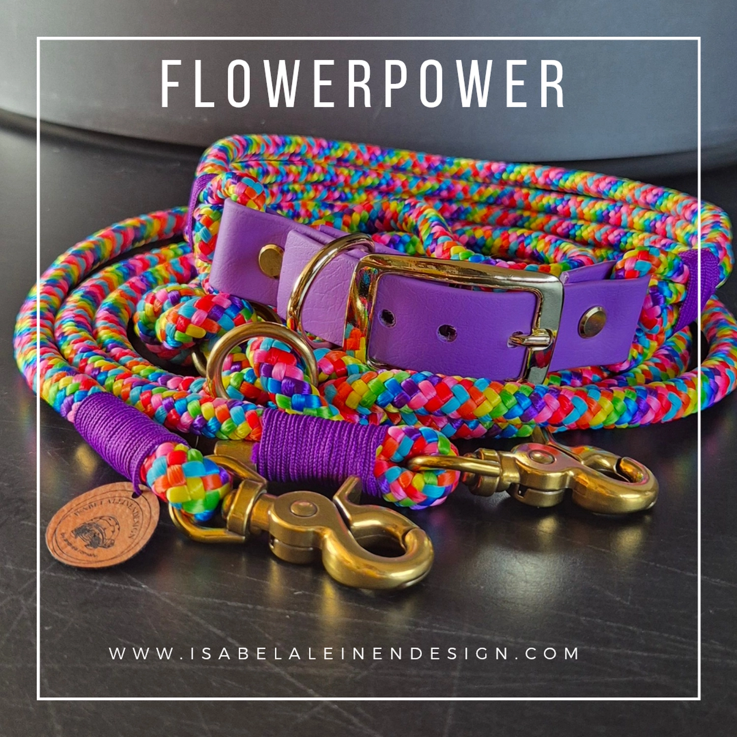 Leinen und Halsband Sets Isabelaleinendesin