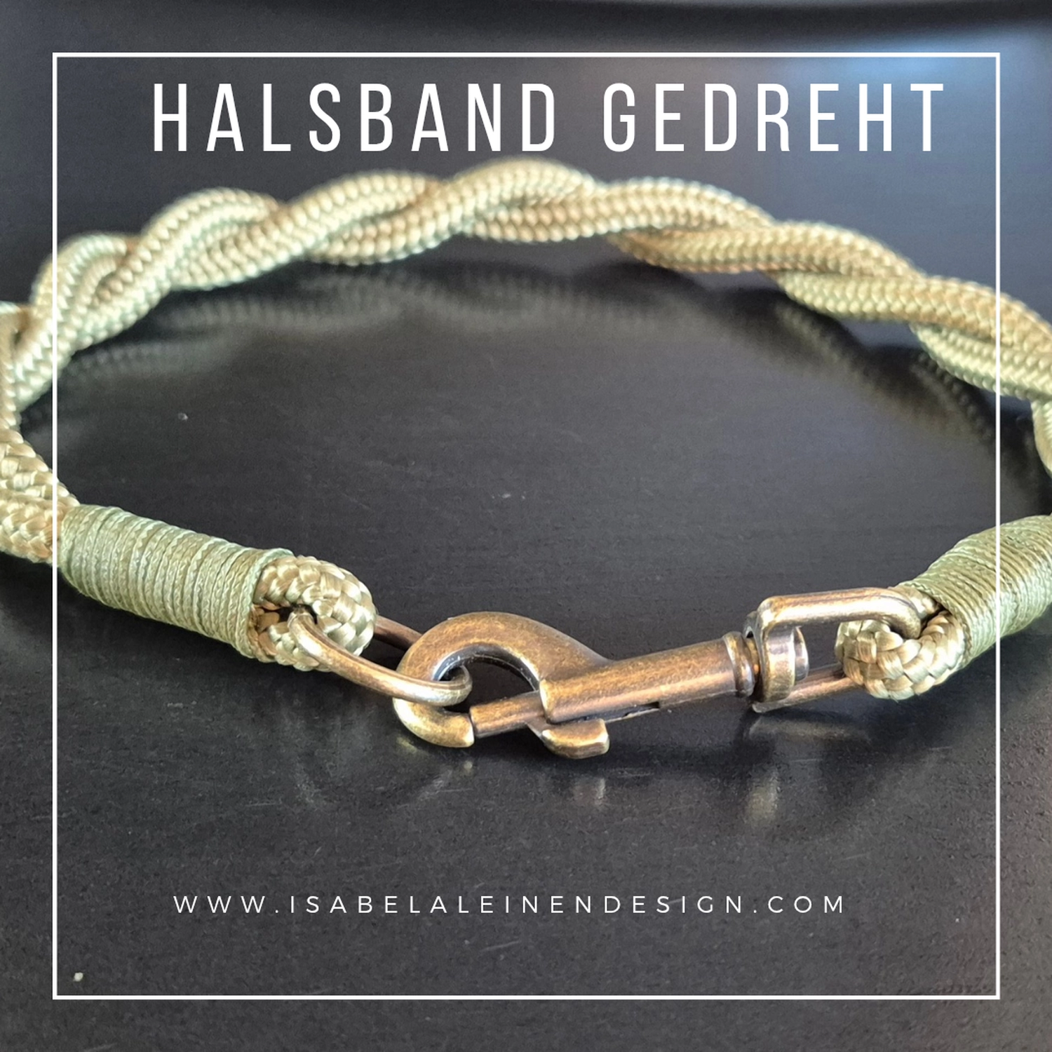 Zugstophalsband Isabelaleinendesin