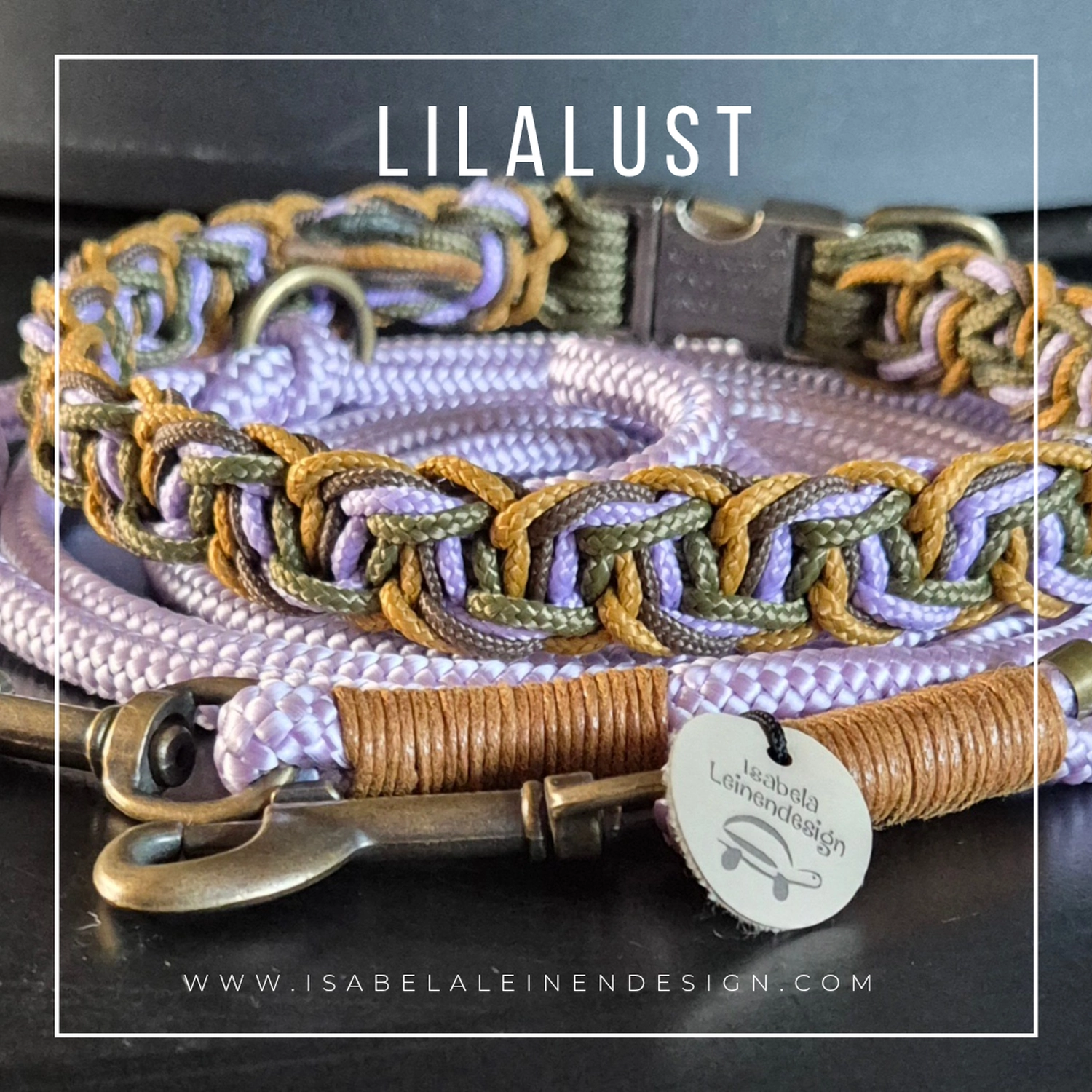 Leinen und Halsband Sets Isabelaleinendesin