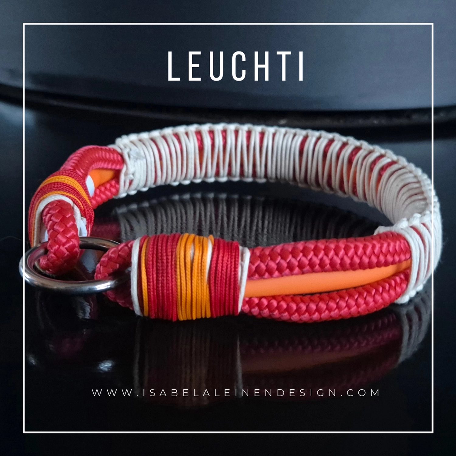 Zugstophalsband Isabelaleinendesin