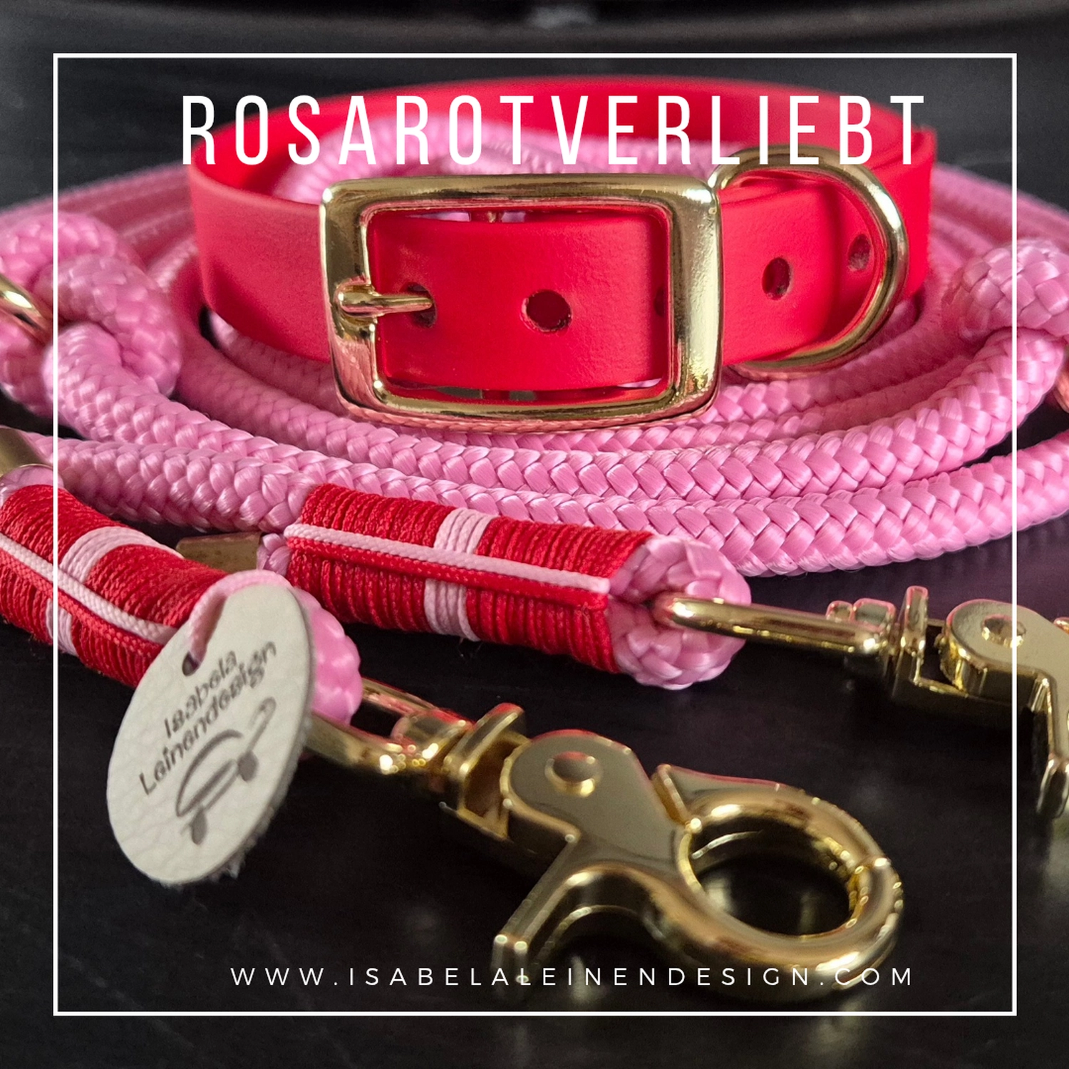 Leinen und Halsband Sets Isabelaleinendesin