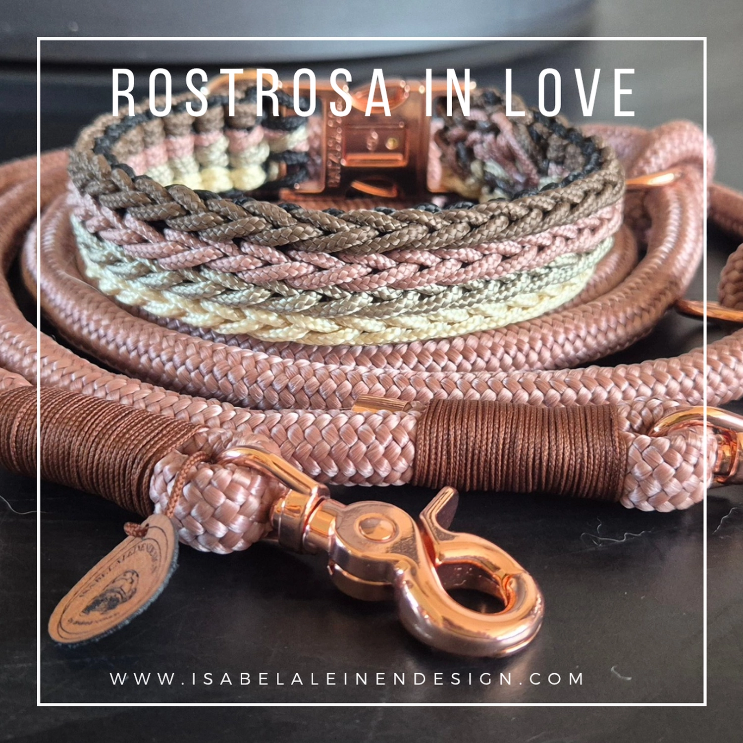 Leinen und Halsband Sets Isabelaleinendesin