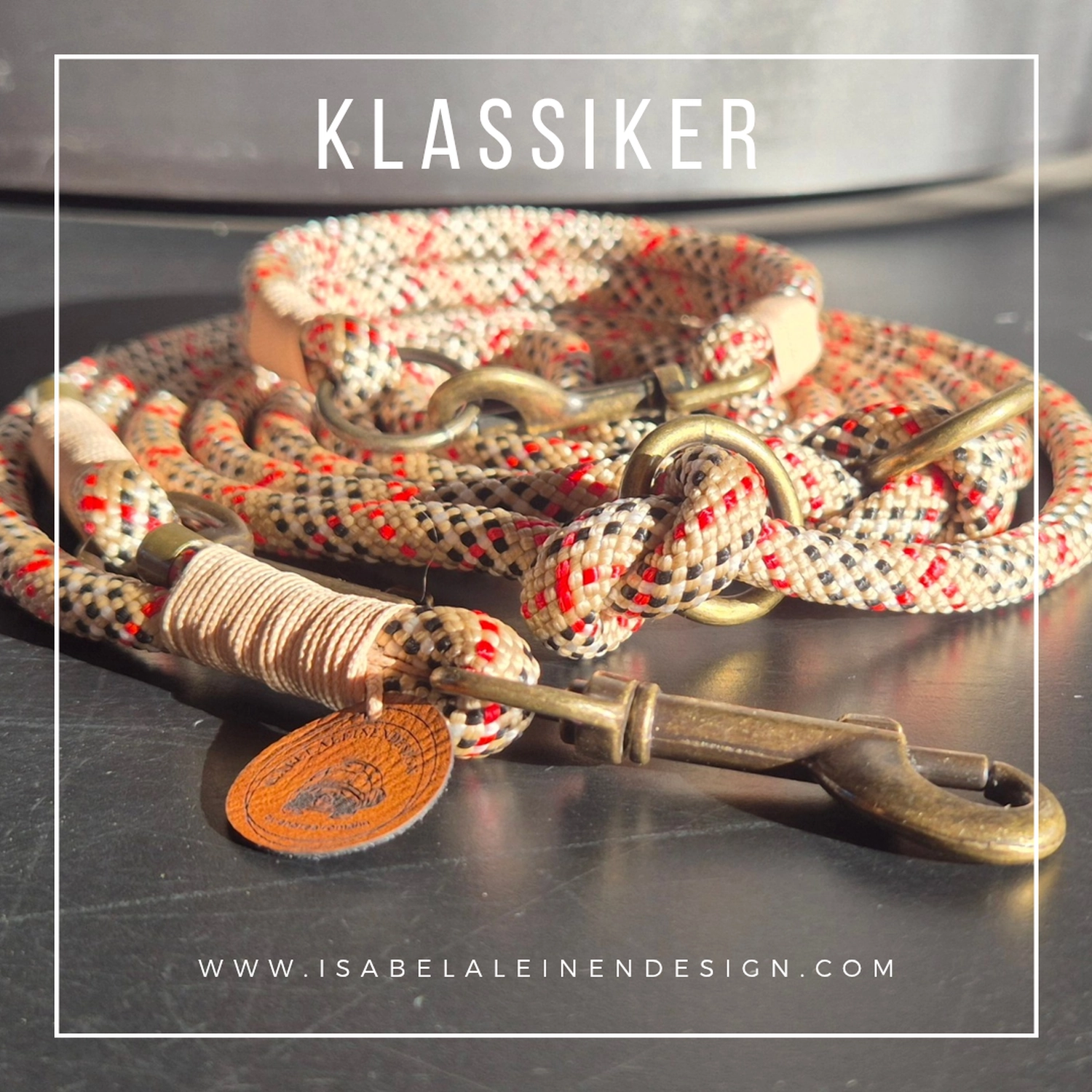 Leinen und Halsband Sets Isabelaleinendesin