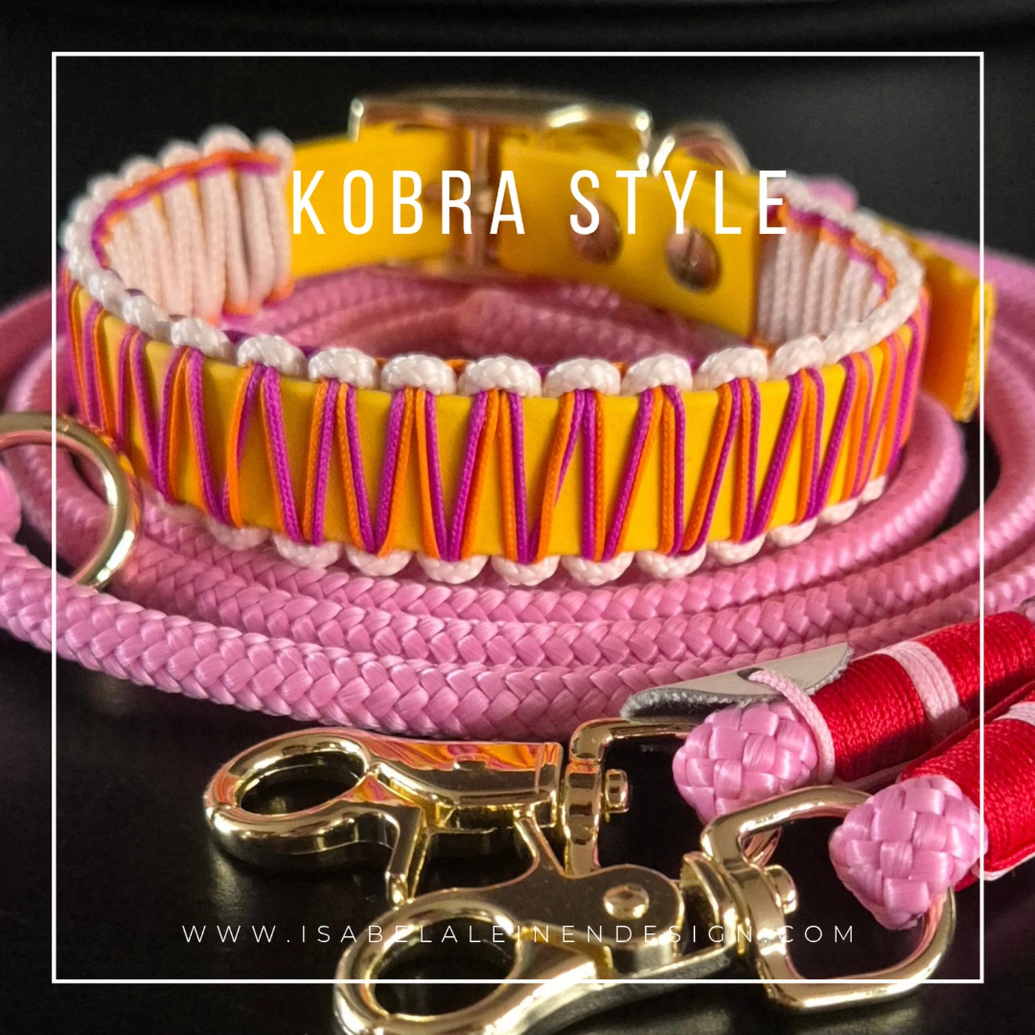 Leinen und Halsband Sets Isabelaleinendesin