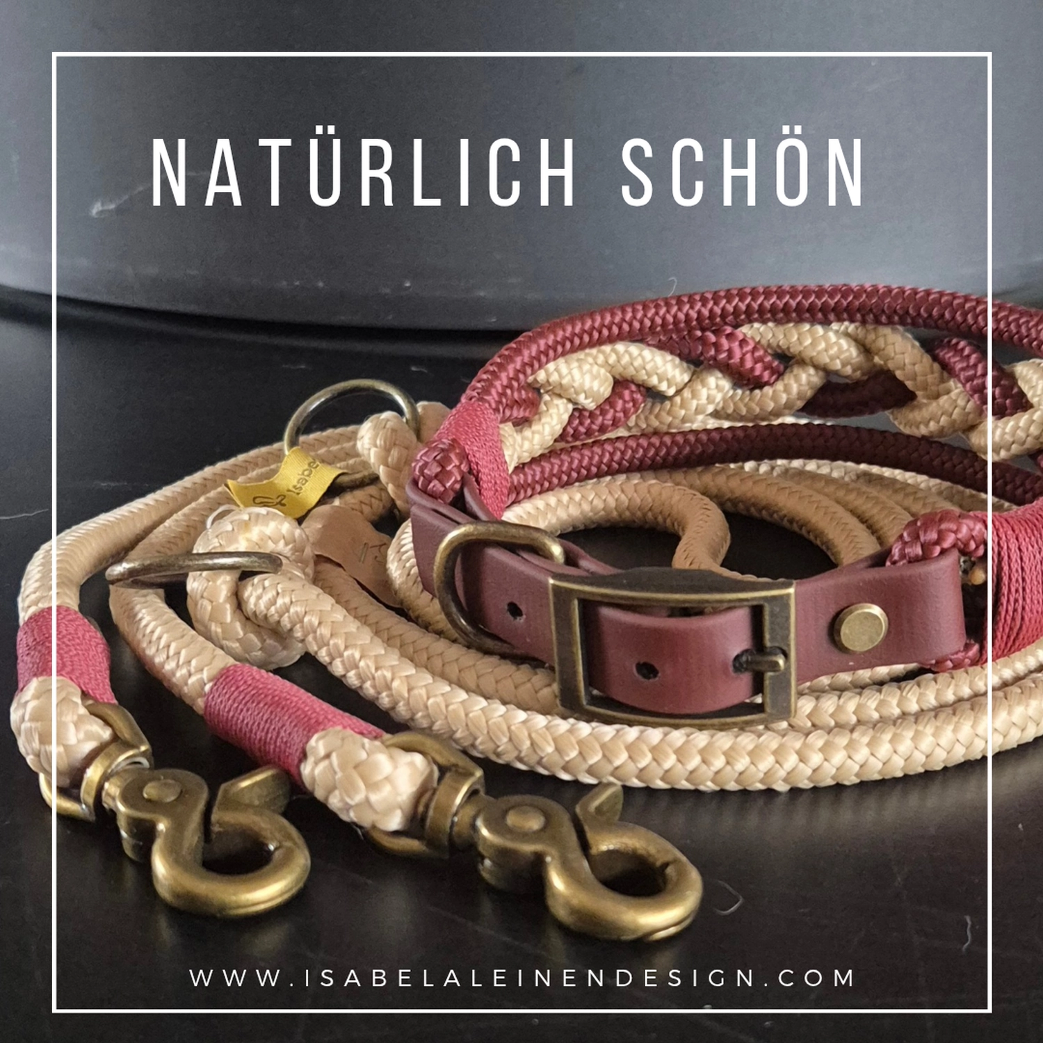 Leinen und Halsband Sets Isabelaleinendesin