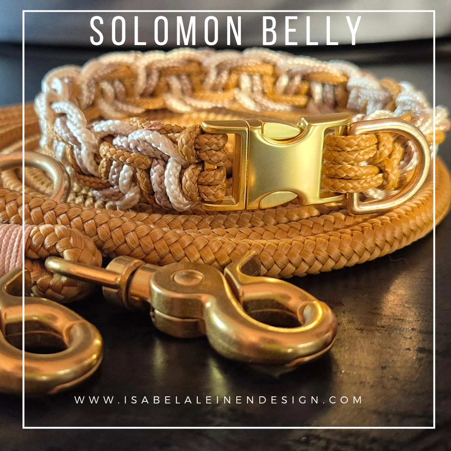 Leinen und Halsband Sets Isabelaleinendesin
