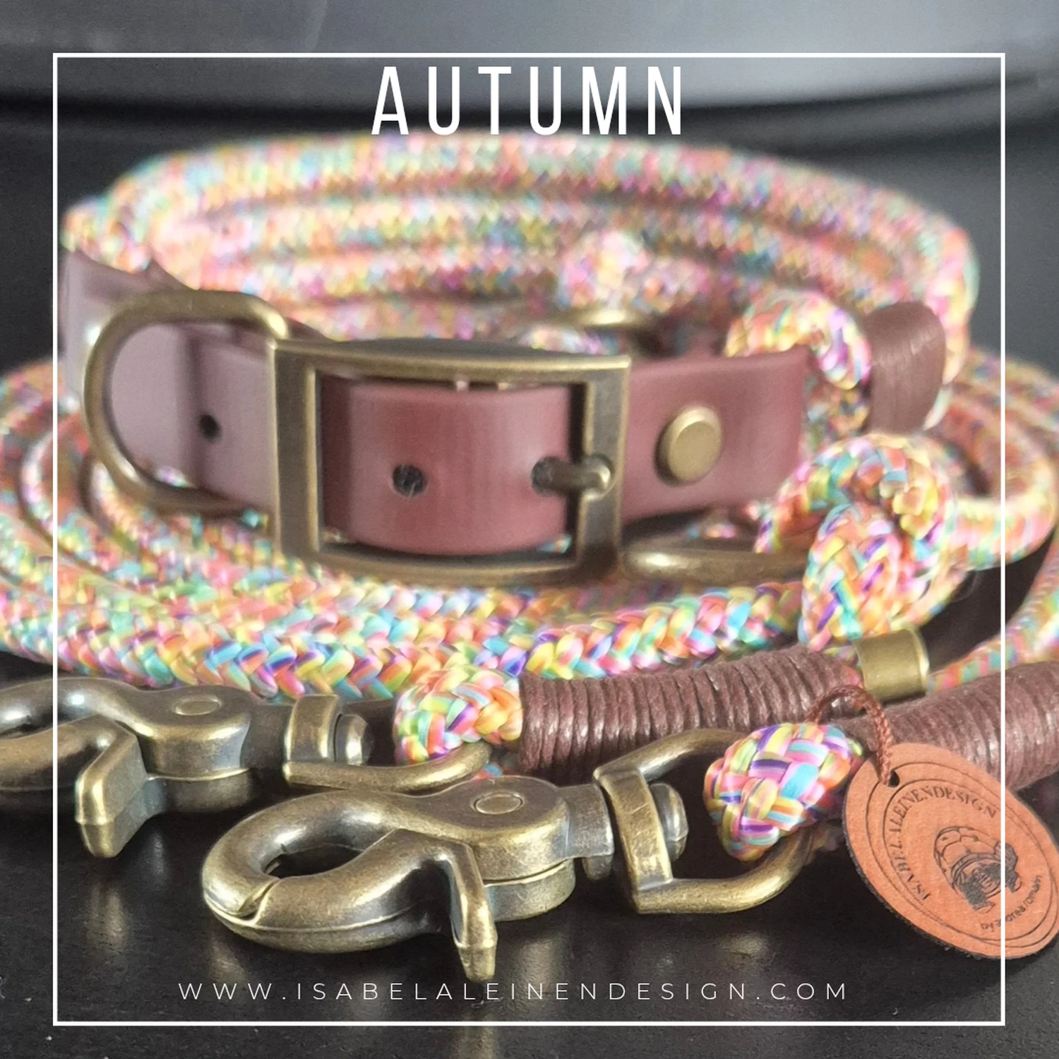 Leinen und Halsband Sets Isabelaleinendesin