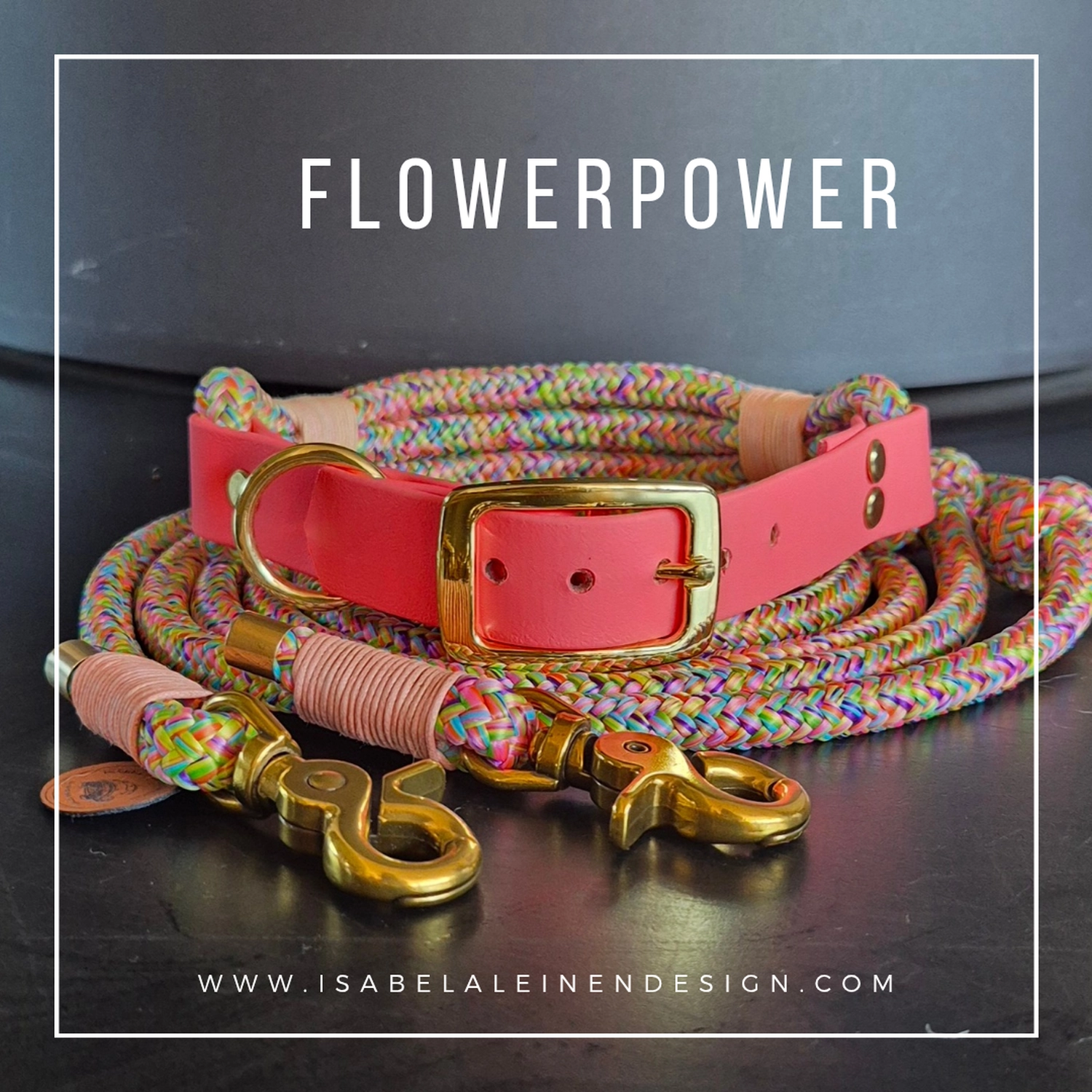 Leinen und Halsband Sets Isabelaleinendesin