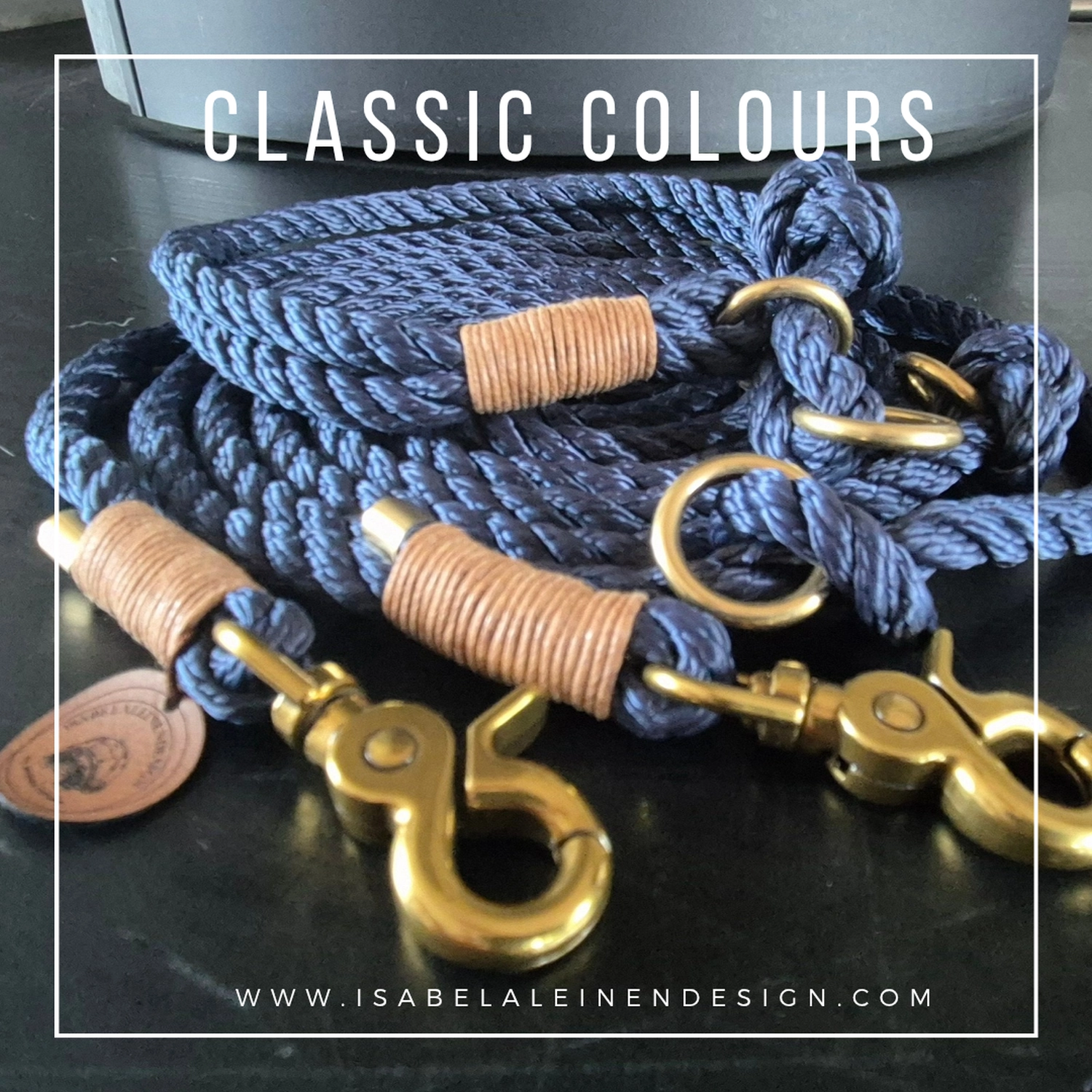 Leinen und Halsband Sets Isabelaleinendesin