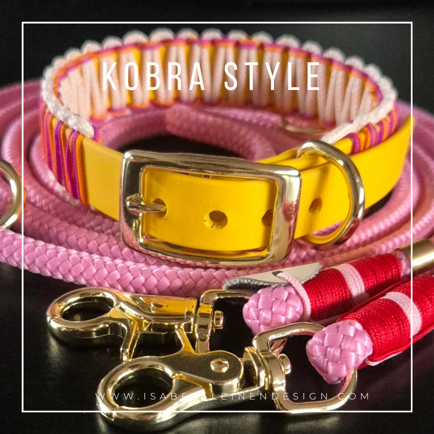 Leinen und Halsband Sets Isabelaleinendesin