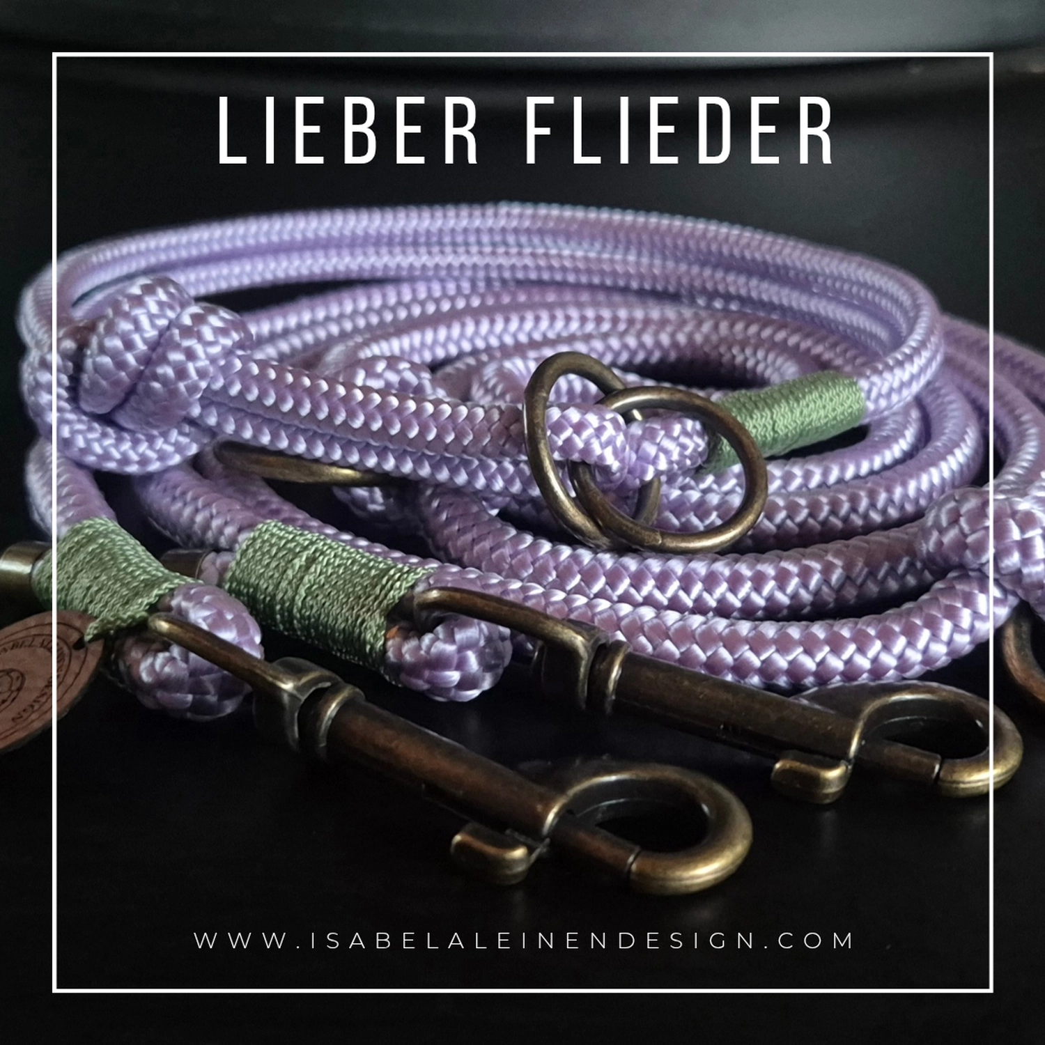 Leinen und Halsband Sets Isabelaleinendesin