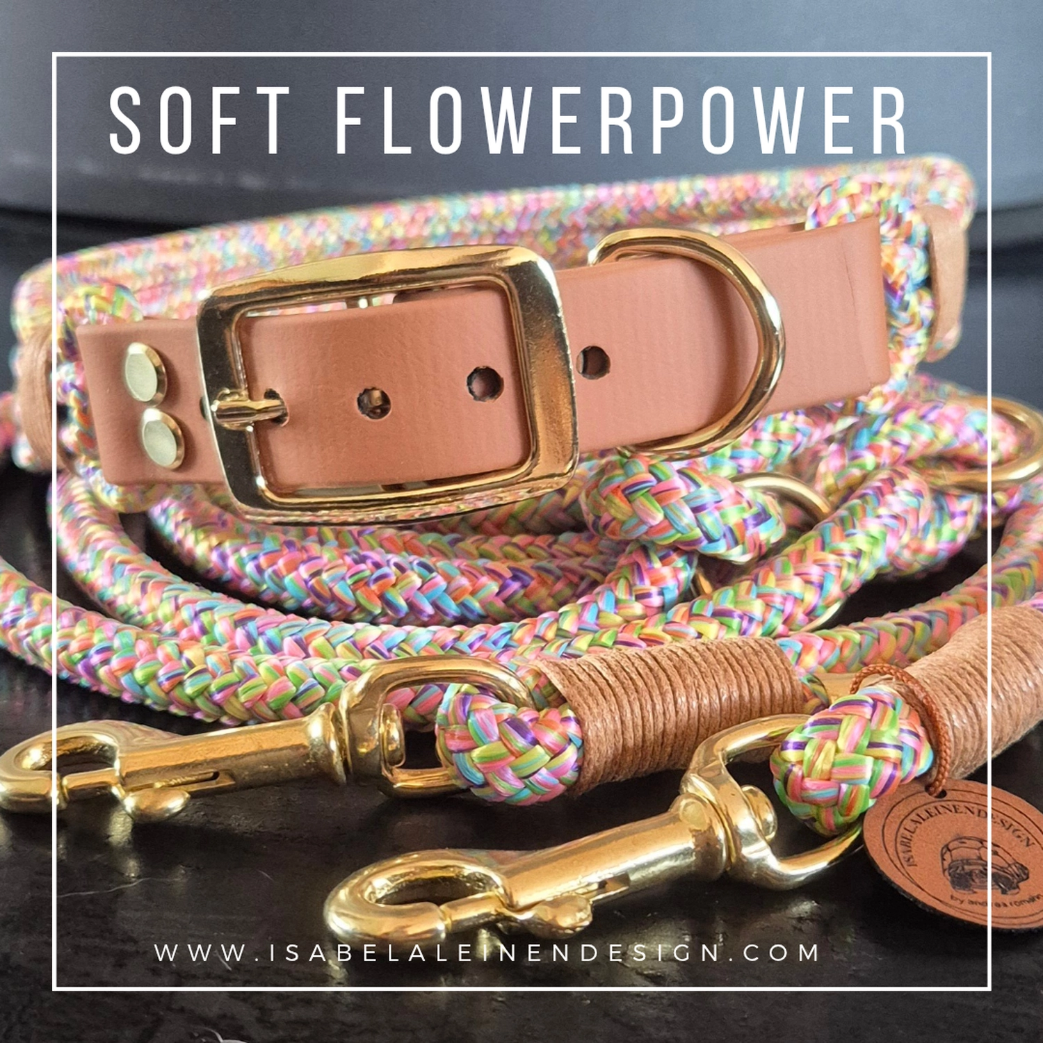 Leinen und Halsband Sets Isabelaleinendesin