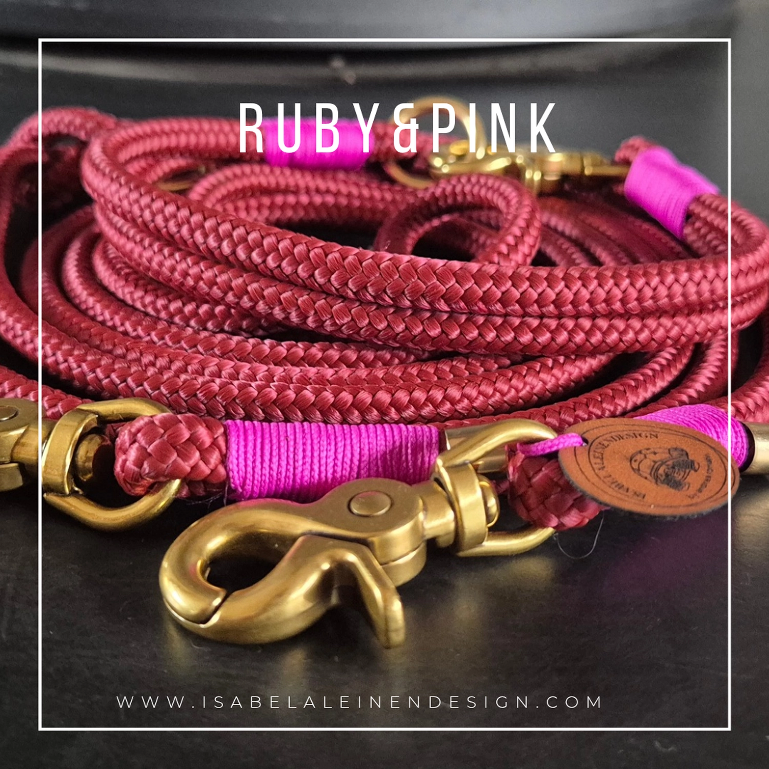 Leinen und Halsband Sets Isabelaleinendesin