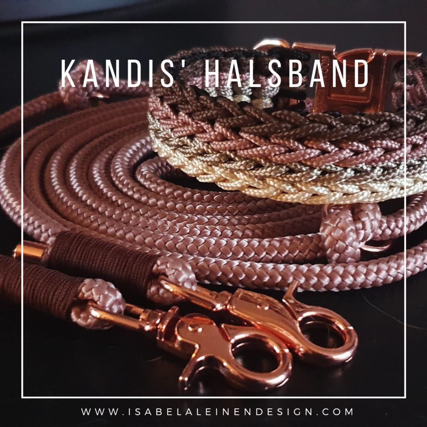 Leinen und Halsband Sets Isabelaleinendesin